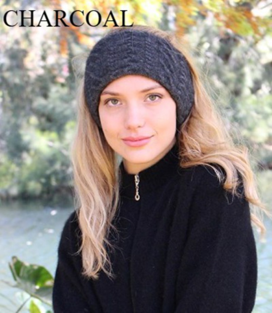 Merino Possum Cable Neck Gaiter & Headband image 1
